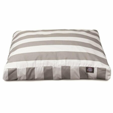 MAJESTIC PET Vertical Stripe Gray Extra Large Rectangle Bed 78899550505